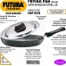 HAWKINS Futura Hard Anodized Frying Pan 25cm Dia., 4.06mm Thick with lid (Hard Anodised, Induction Bottom)