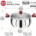 HAWKINS Tri-Ply Handi 4 L with Gass Lid (Stainless Steel, Induction Bottom)