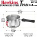 HAWKINS Tea Pan 1.5 Ltr, 16.6 cm diameter (Steel, Induction Bottom) (SST15)