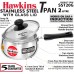 HAWKINS Tpan 2 L (8 Cups) Sauce Pan 18 cm diameter with Glass Lid (Stainless Steel, Induction Bottom) (SST20G)