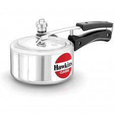 Hawkins Classic Pressure Cooker, 1.5 Litre, Silver (CL15)