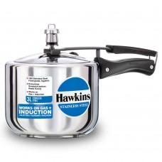 Hawkins Stainless Steel Induction Compatible Pressure Cooker (Tall), 3 Litre, Silver (HSS3T)
