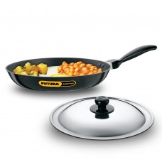 HAWKINS Futura Non-Stick Fry Pan 30 cm diameter, 3.25mm Thick, 2.5 L capacity with Lid (NF30S)