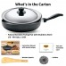 HAWKINS Futura Non-Stick 26 cm diameter 3.25mm Thick Rounded Sides Fry Pan with S.S Lid (NF26RS)