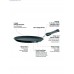 HAWKINS Futura 30 cm diameter, Non-stick Flat Tawa with Plastic Handle (NFT30P)