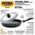 HAWKINS Futura Non-Stick 26 cm diameter 3.25mm Thick Rounded Sides Fry Pan with S.S Lid (NF26RS)