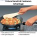 HAWKINS Futura NonStick 2 L capacity Flat Bottom Fry Pan Stir Wok with Lid (NDL20S)