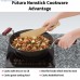 HAWKINS Futura Non-Stick Stir Fry 3 L Capacity Induction Base Wok Pan with Lid (INW30S)