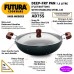 HAWKINS Futura Hard Anodized 7.5 L Capacity Flat Bottom Kadhai with Lid (AD75S)