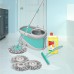 Spotzero by Milton Prime Mop, Floor, Kitchen, Refill Kit - (Disinfectant Floor Cleaner 1pc x 1 Litres, Kitchen Platform Moppy 1pc, Spin Mop Refill 3pcs Pack x 1) Mop, Mop Refill